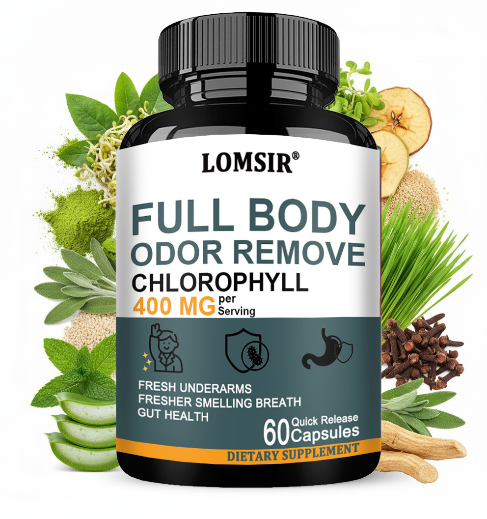 Chlorophyll 400 mg Capsules with Matcha, Alfalfa & Peppermint | 60 Count