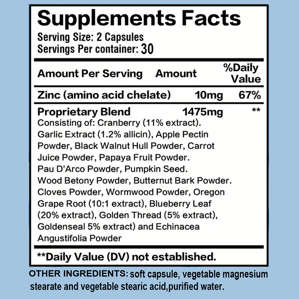 Premium Parasite Blast - Intestine Cleansing With Black Walnut, Wormwood Powder & More - Colon Cleansing