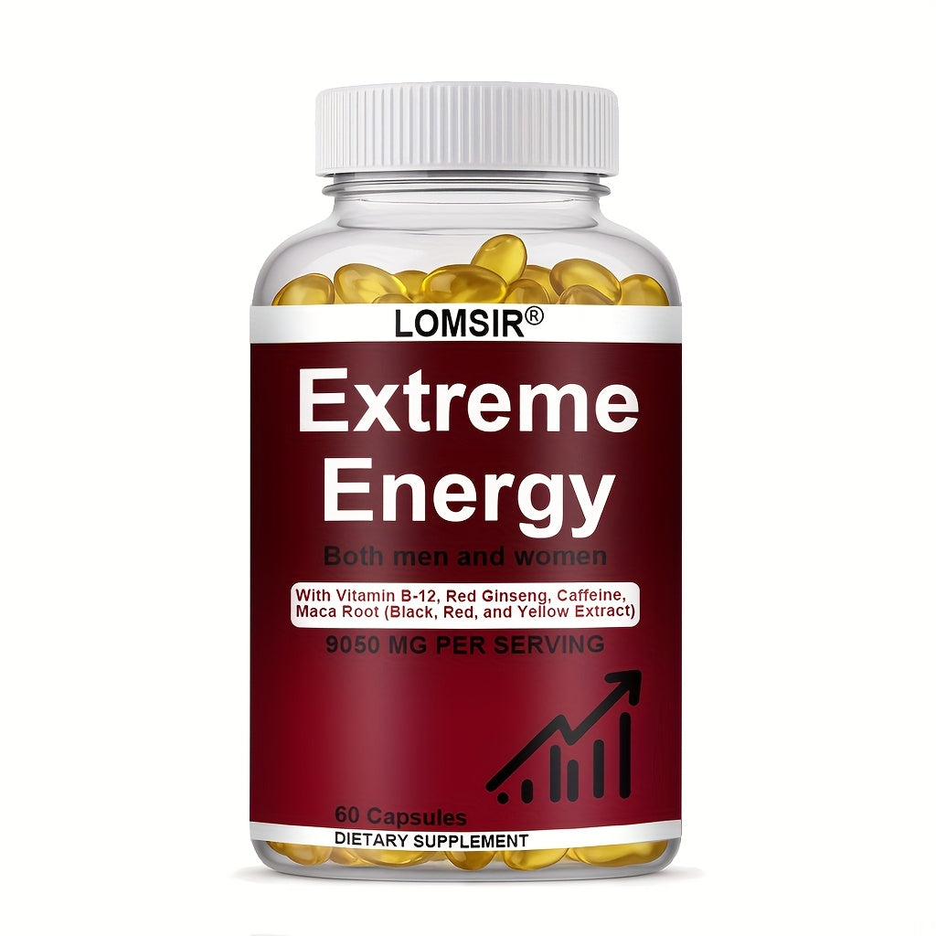 LOMSIR Extreme Energy Dietary Supplement, 60 Capsules